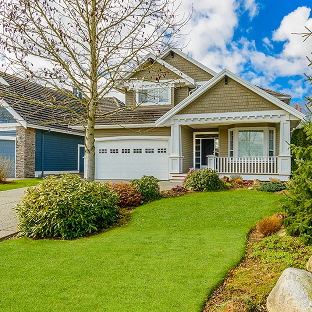 Maintained landscaping for a home in Delaware, OH.