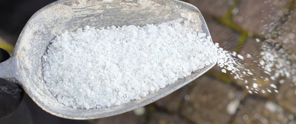 Deicing treatment for commercial property in Delaware, OH.